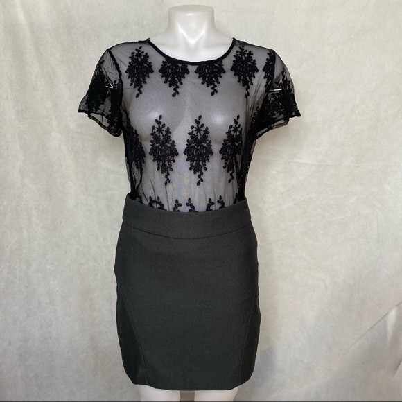 Banana Republic Grey Pencil Mini Business Skirt - Picture 8 of 8